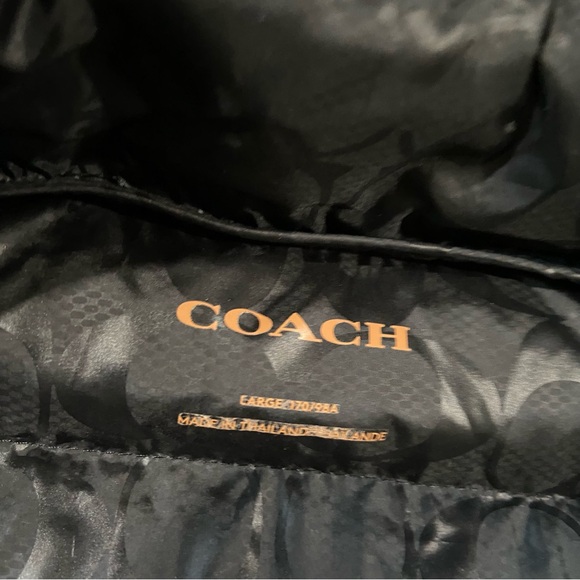 COACH Women’s NEW Long Down Coat With Hood In Black Size L $798 Warm Lightweight - Picture 9 of 16